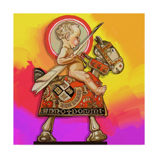 Howie Green 'Pop Art New Year Baby' Canvas Art - Multi-color