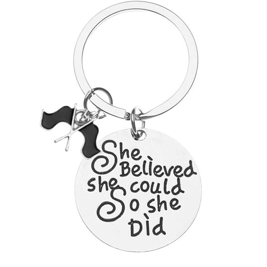 Color Guard She Believed Could So Did Keychain, Jewelry - Perfect Gifts Teens & Girls