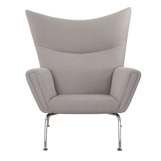 Copper Modern Classic Fabric 37 inch Wide Wingback Lounge Chair
