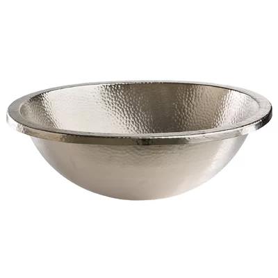 Edison Metal Oval Dual Mount Bathroom Sink