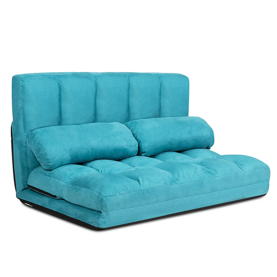 Costway Foldable Floor Sofa Bed 6-Position Adjustable Lounge Couch