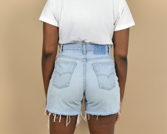 Levi's Size 30 Light Wash Cutoff Vintage Denim Shorts
