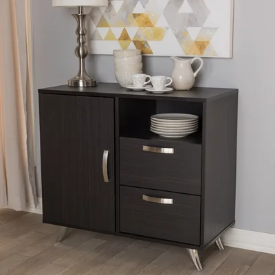 Darleene Modern And Contemporary Espresso Brown Finished Wood Sideboard